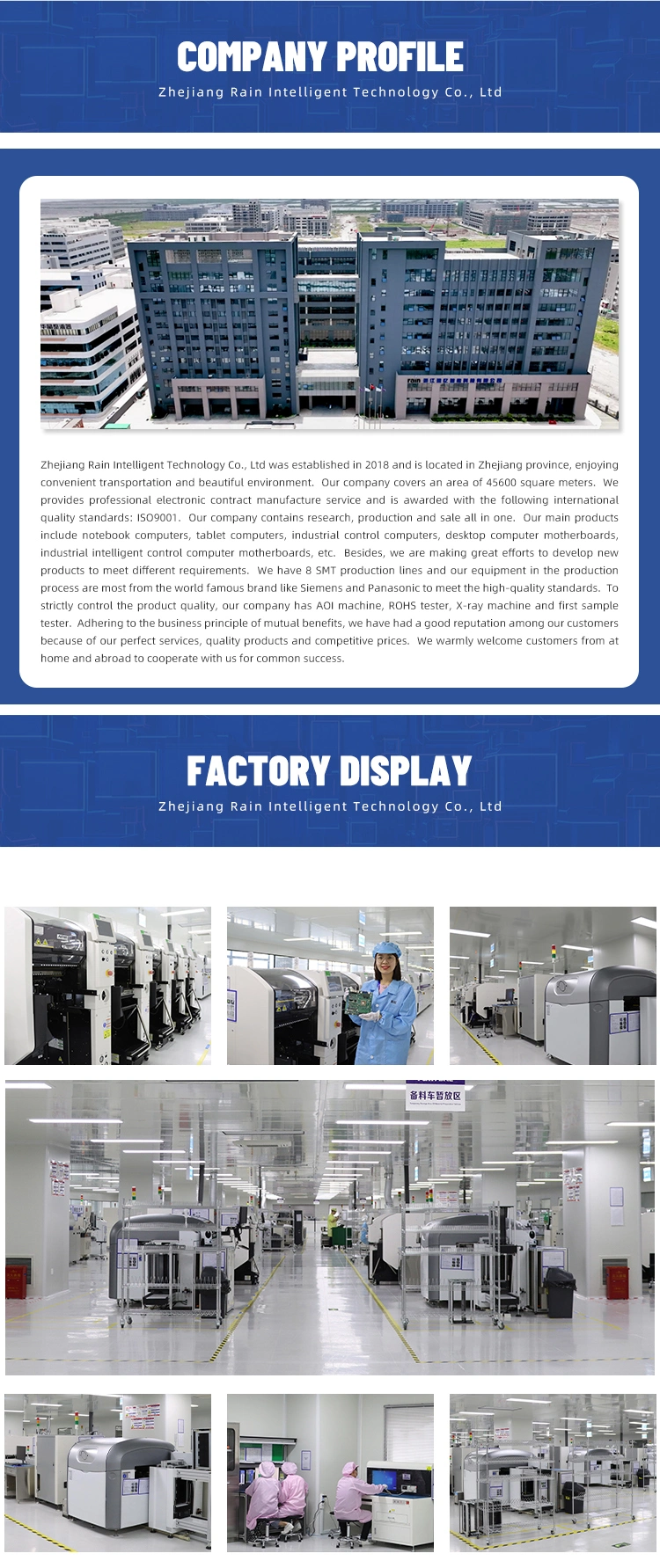 Motherboard Circuit PCB Assembly SMT PCBA with DIP Technology Electronics Component