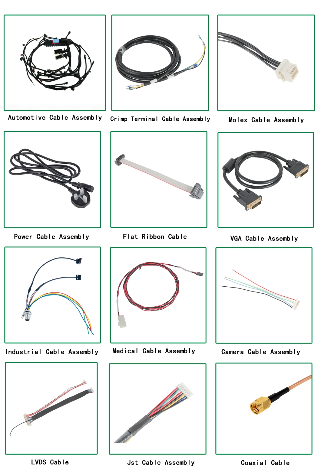 Customized All Kinds of Connector Wire Harness Electronic and Connectors Cable Assembly