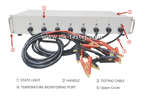 8-Channel EV Car Traction Li-ion Battery Module Auto Cycle Charging and Discharging Performance Test and Repair Device Equipment